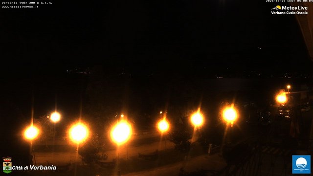 time-lapse frame, Verbania webcam