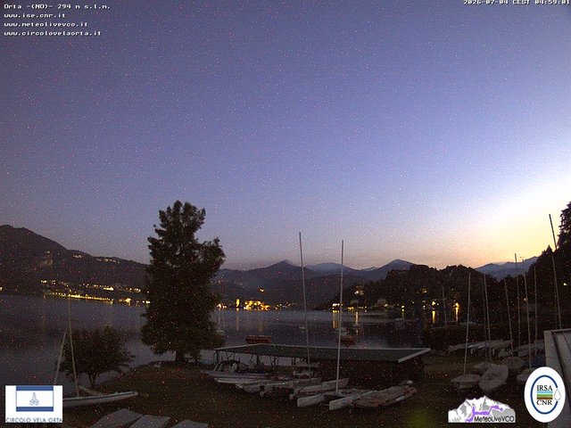 time-lapse frame, Orta San Giulio webcam
