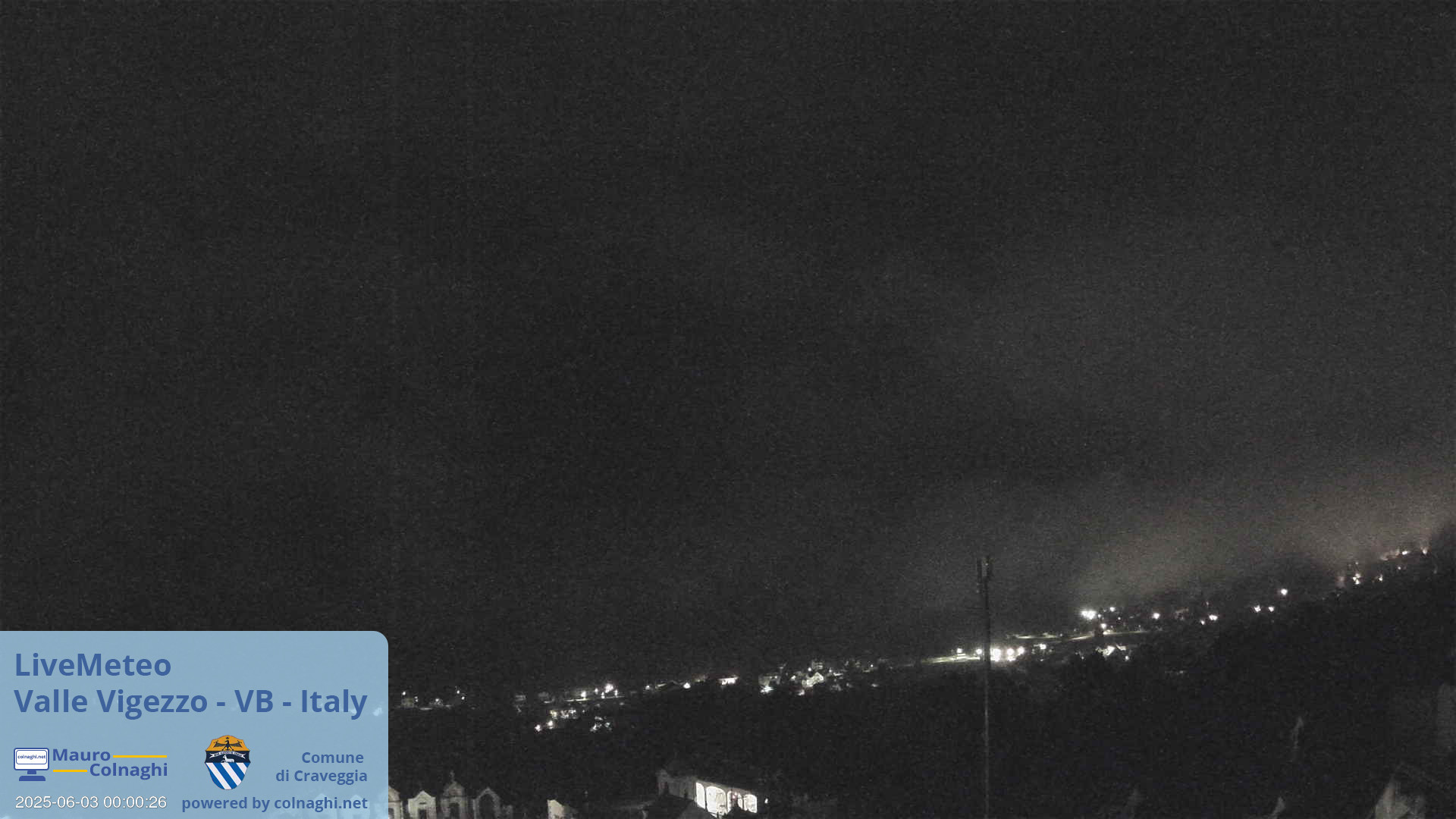 time-lapse frame, Valle Vigezzo webcam