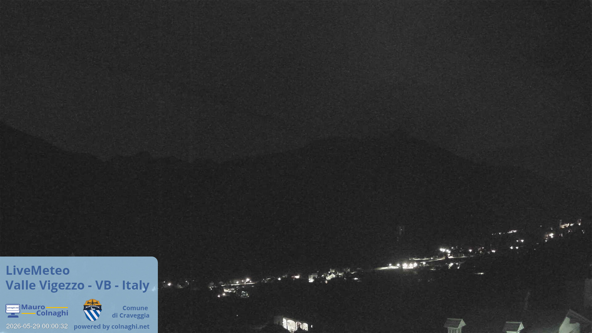 time-lapse frame, Valle Vigezzo webcam