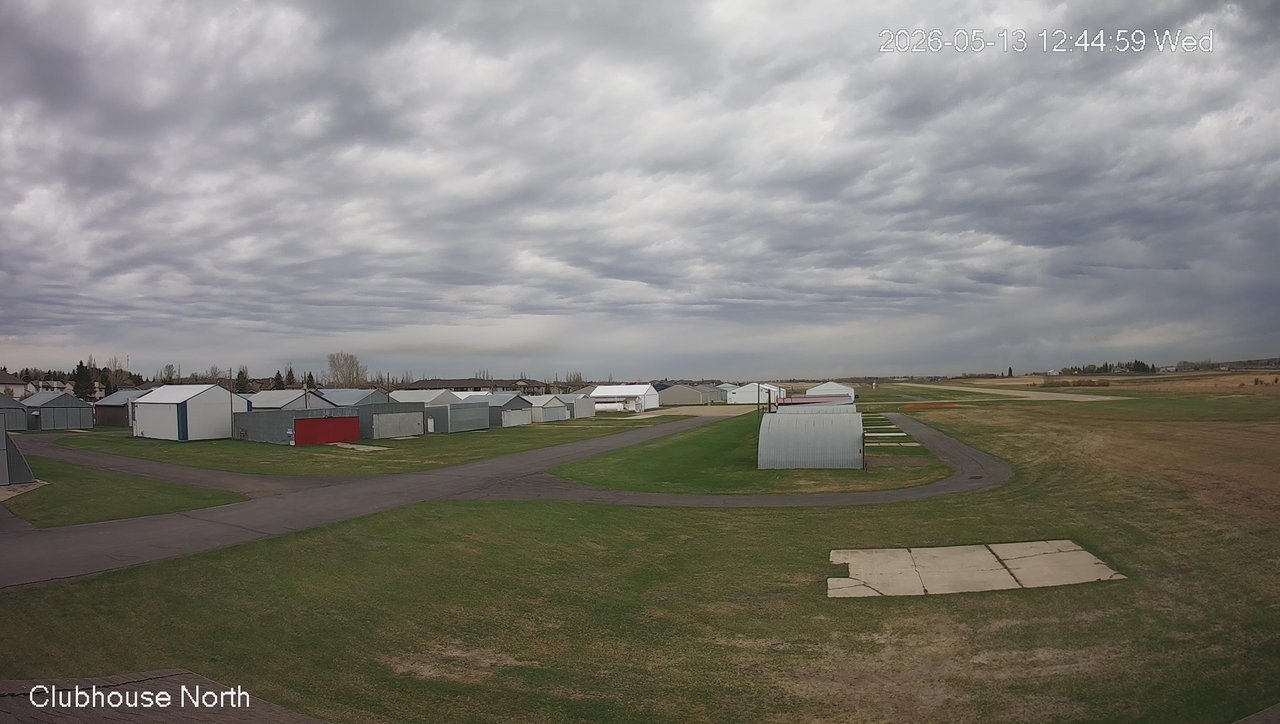 time-lapse frame, North view of Lacombe Airport webcam