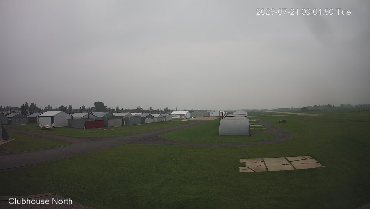 time-lapse frame, North view of Lacombe Airport webcam