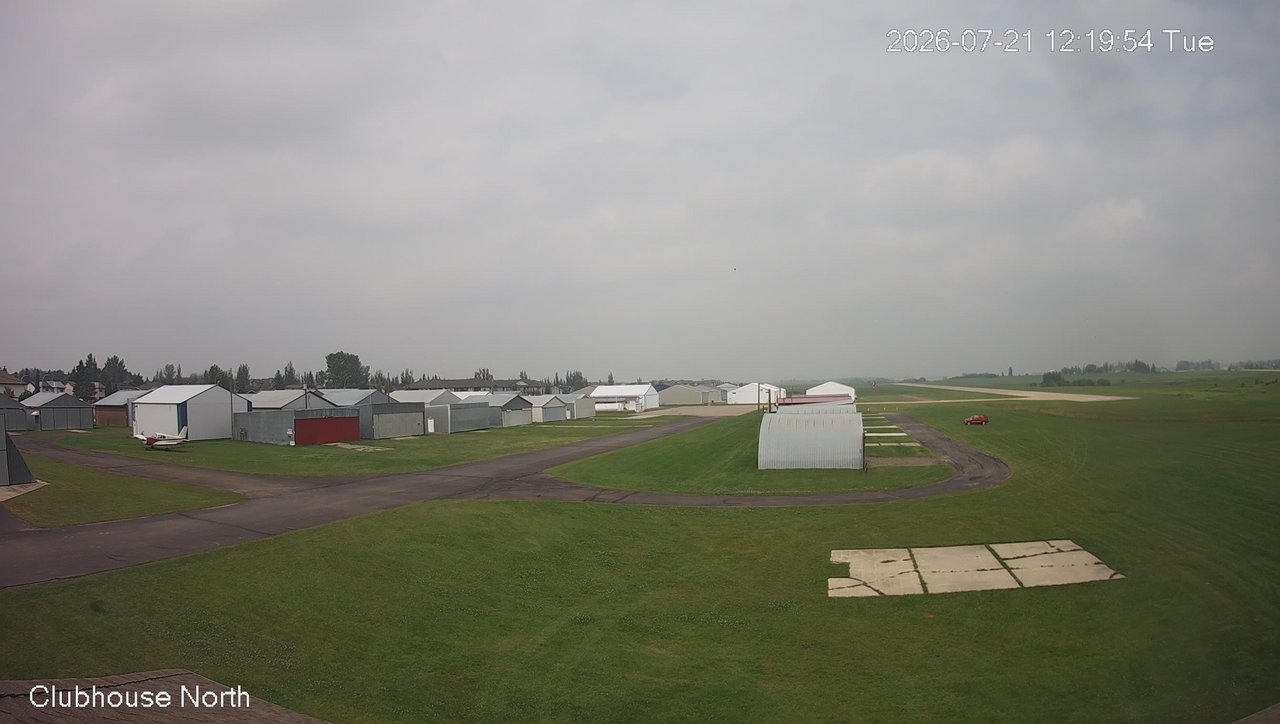 time-lapse frame, North view of Lacombe Airport webcam