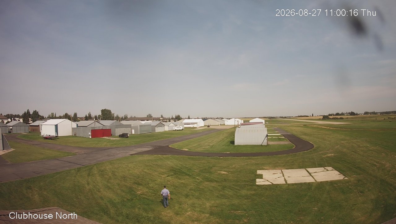view from North view of Lacombe Airport on 2026-08-27