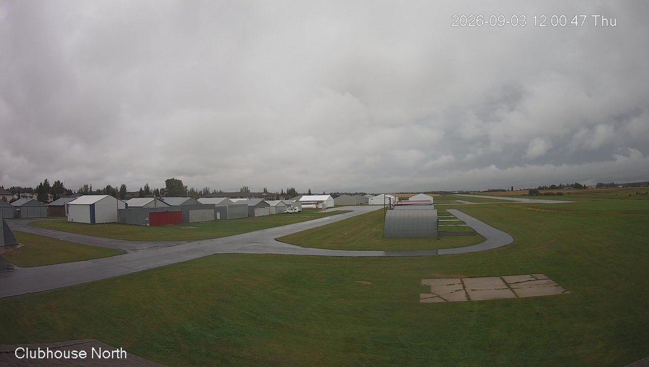 view from North view of Lacombe Airport on 2026-09-03