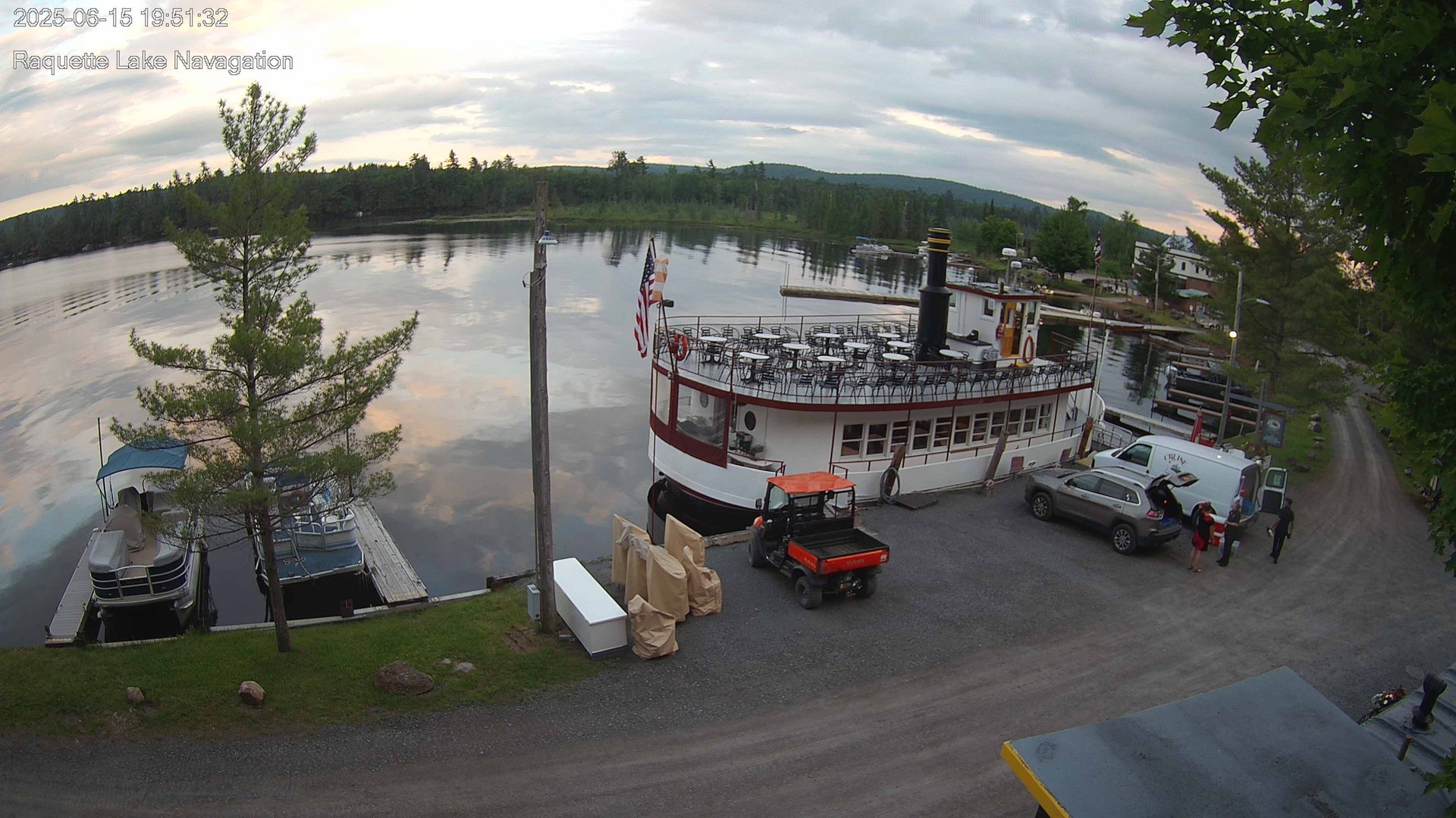 time-lapse frame, Raquette Lake Navigation  webcam