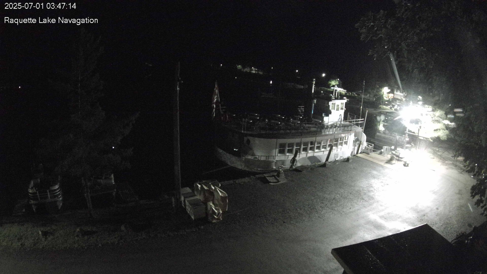 time-lapse frame, Raquette Lake Navigation  webcam