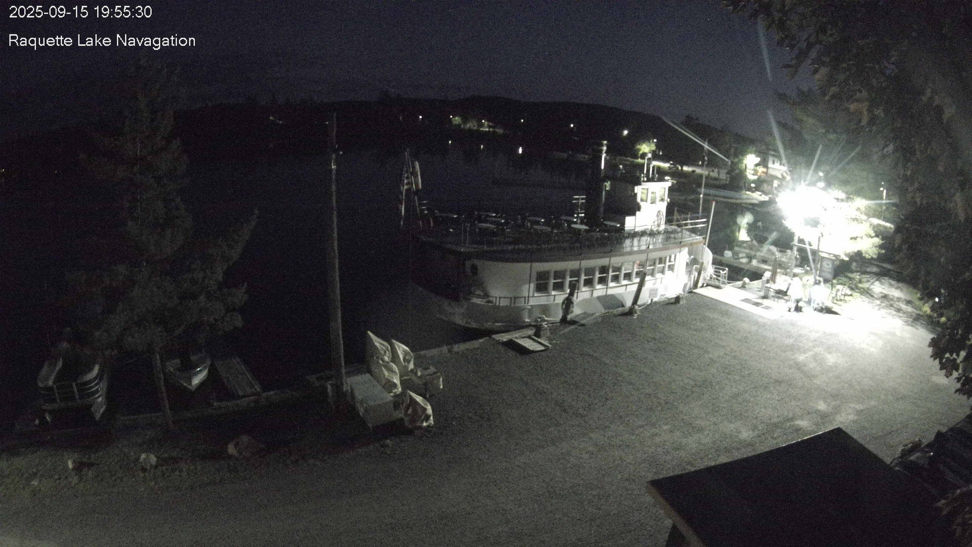 time-lapse frame, Raquette Lake Navigation  webcam