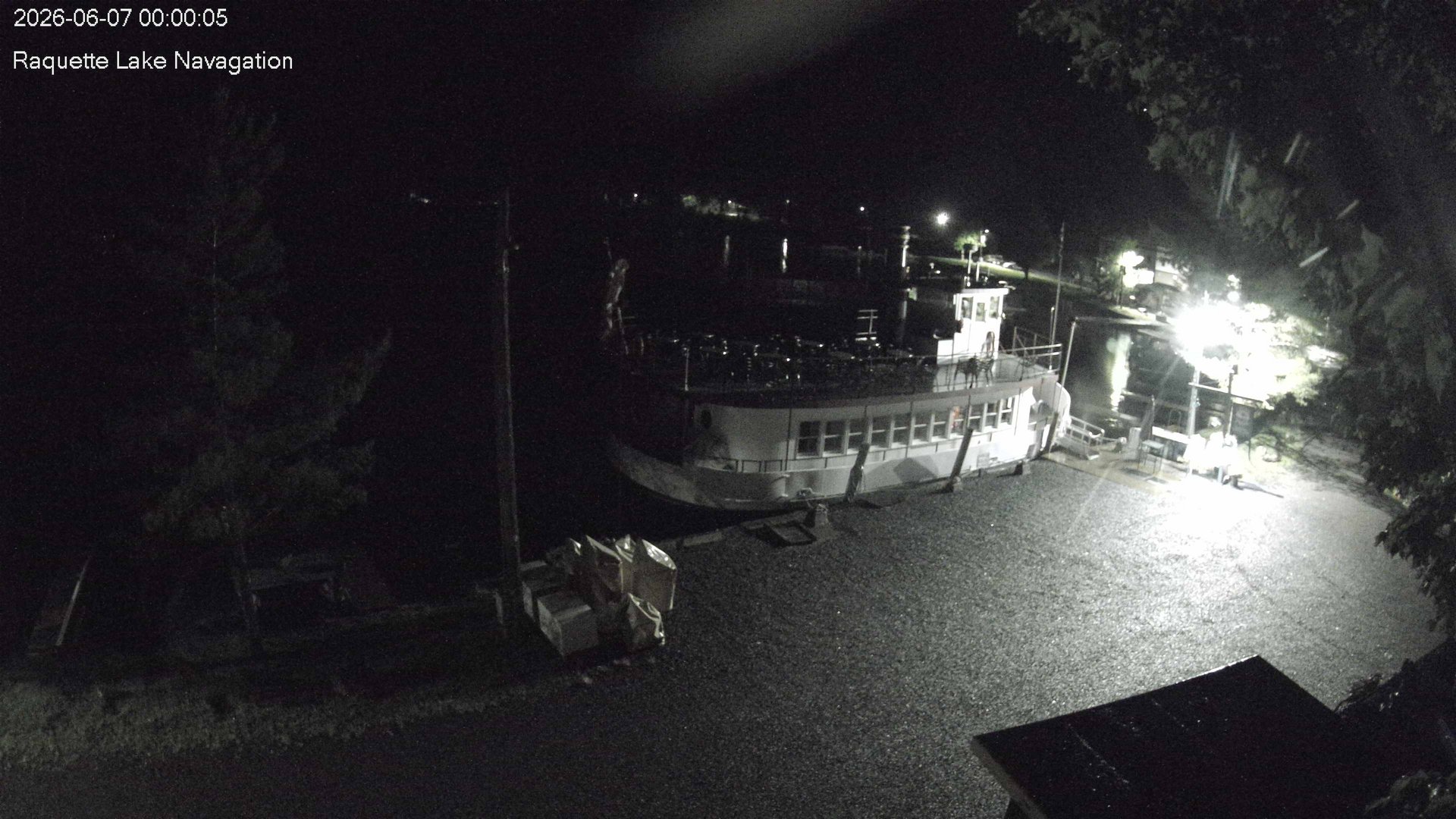 time-lapse frame, Raquette Lake Navigation  webcam