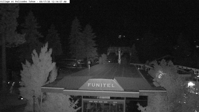 time-lapse frame, Palisades Tahoe Base Area webcam