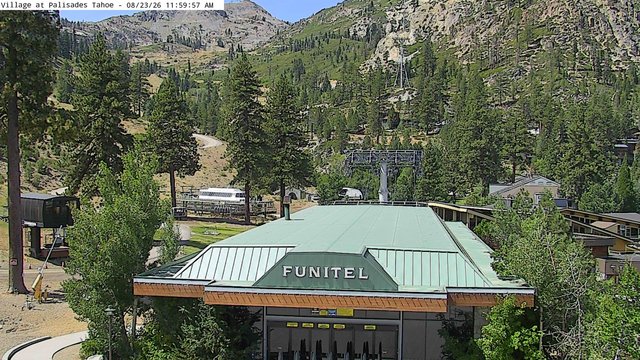 view from Palisades Tahoe Base Area on 2026-08-23