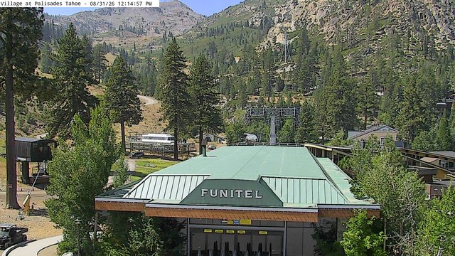 view from Palisades Tahoe Base Area on 2026-08-31