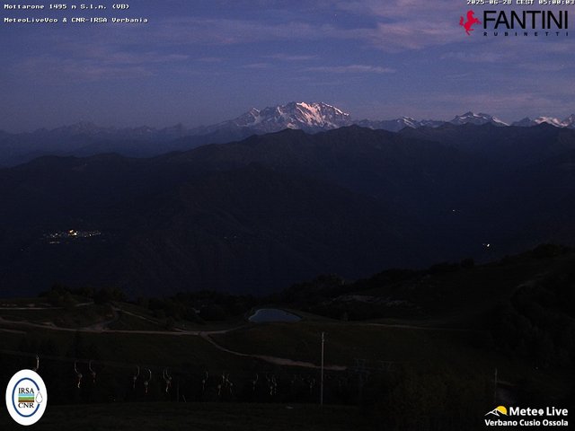 time-lapse frame, Mottarone webcam