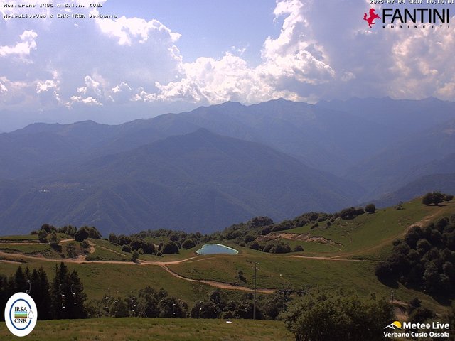 time-lapse frame, Mottarone webcam