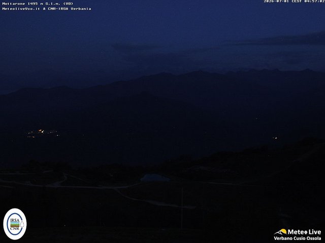 time-lapse frame, Mottarone webcam