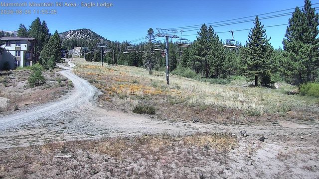 view from Mammoth Eagle Lodge on 2026-08-26