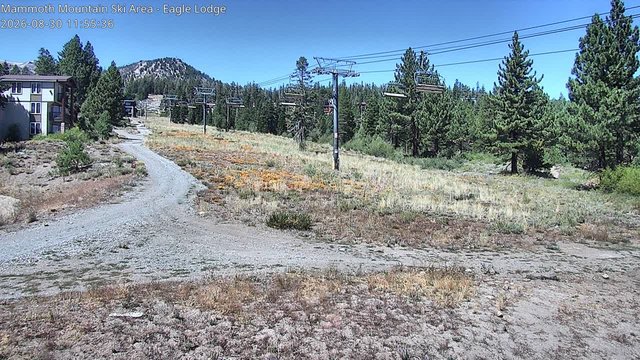 view from Mammoth Eagle Lodge on 2026-08-30