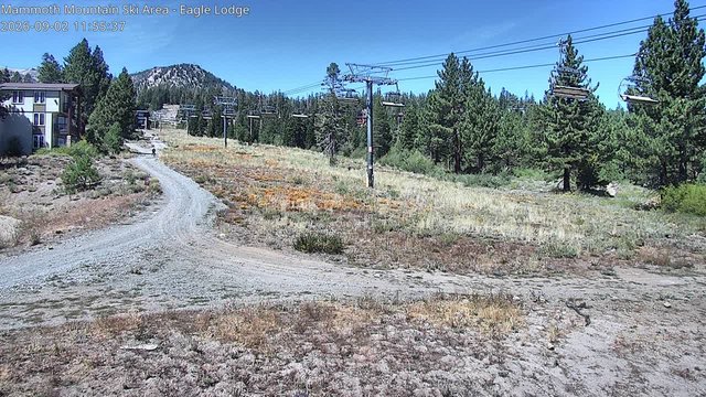 view from Mammoth Eagle Lodge on 2026-09-02