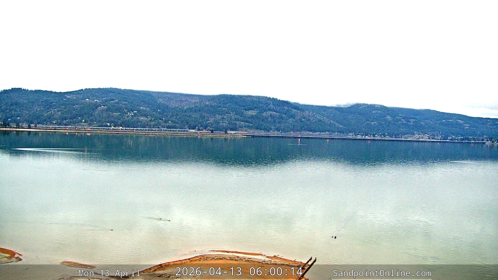 time-lapse frame, Sandpoint Online - Long Bridge webcam