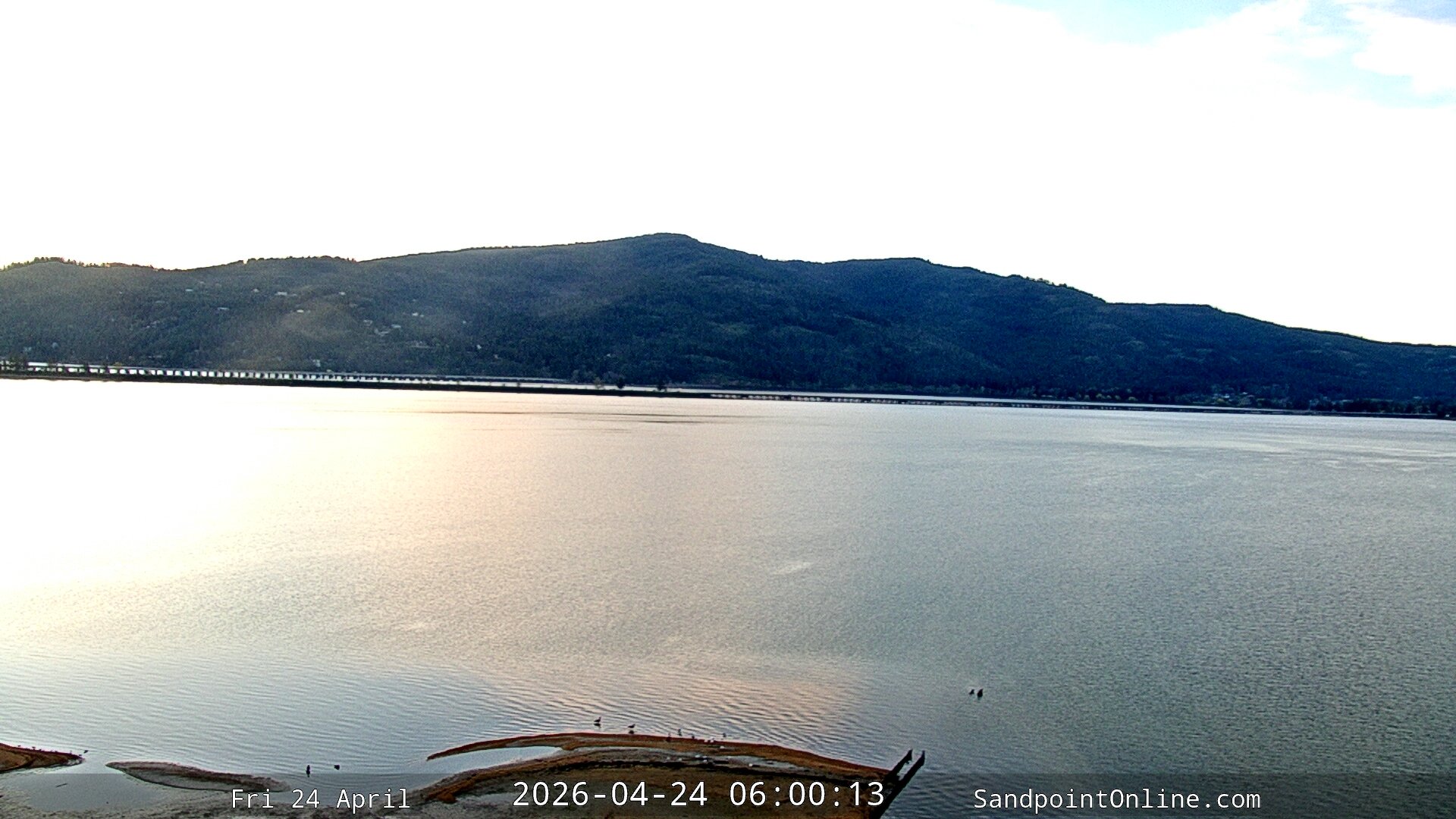 time-lapse frame, Sandpoint Online - Long Bridge webcam