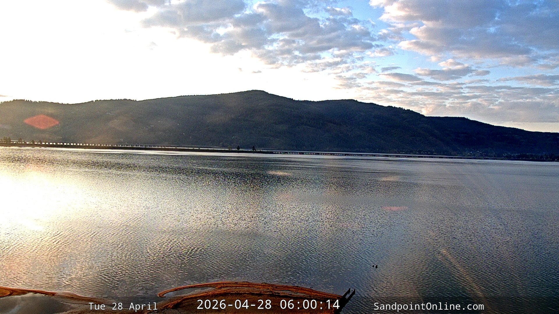 time-lapse frame, Sandpoint Online - Long Bridge webcam