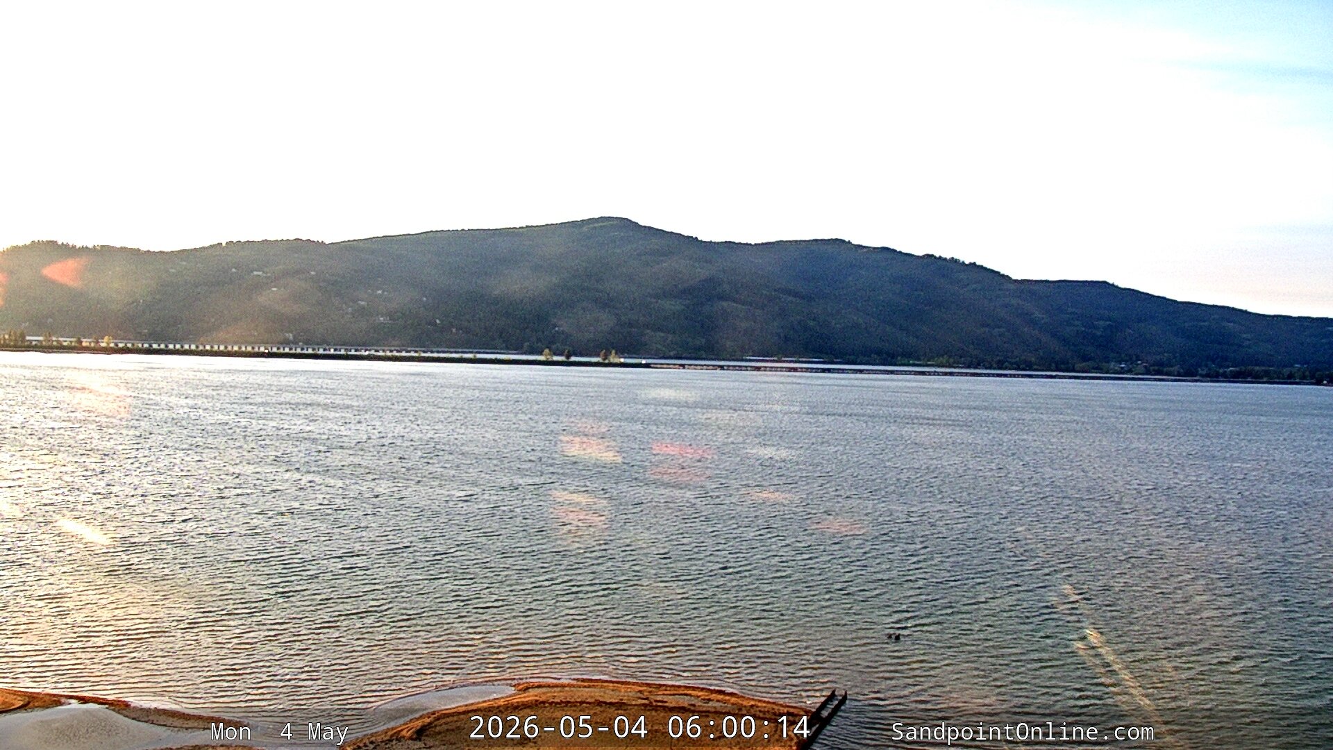 time-lapse frame, Sandpoint Online - Long Bridge webcam