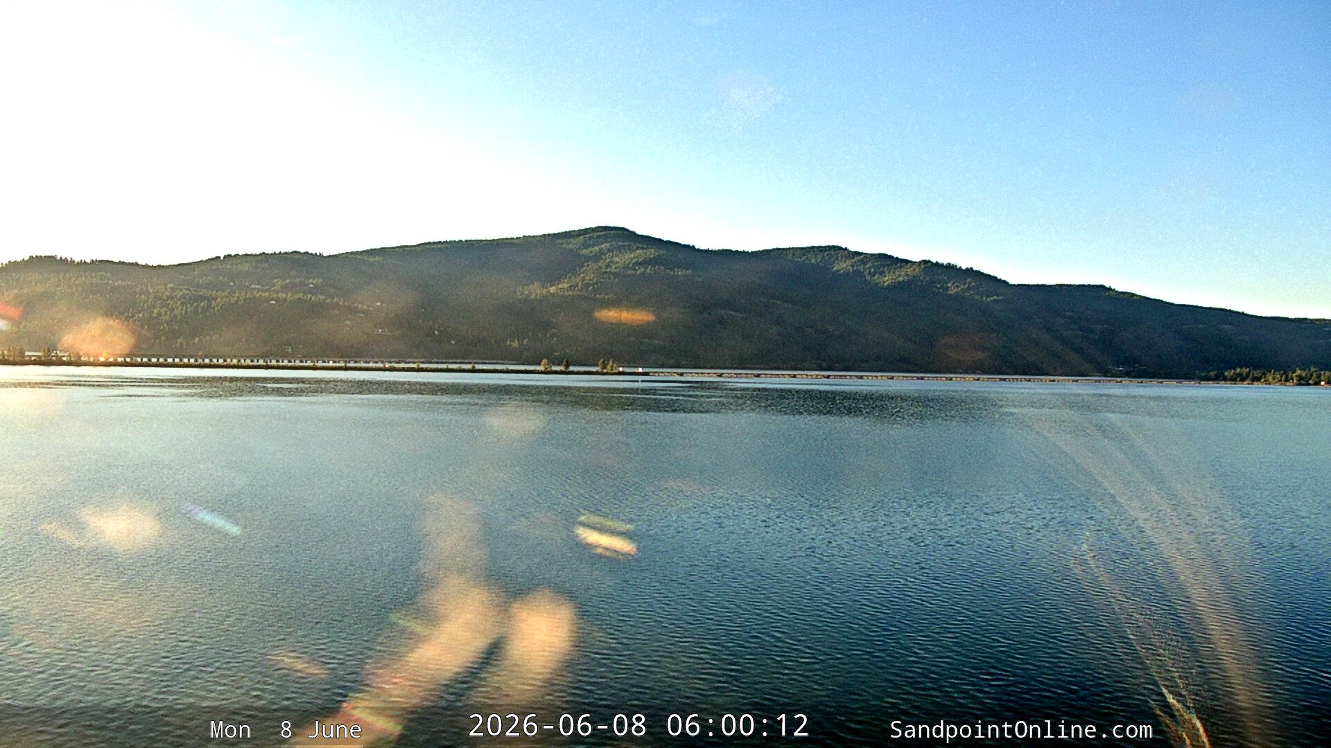 time-lapse frame, Sandpoint Online - Long Bridge webcam