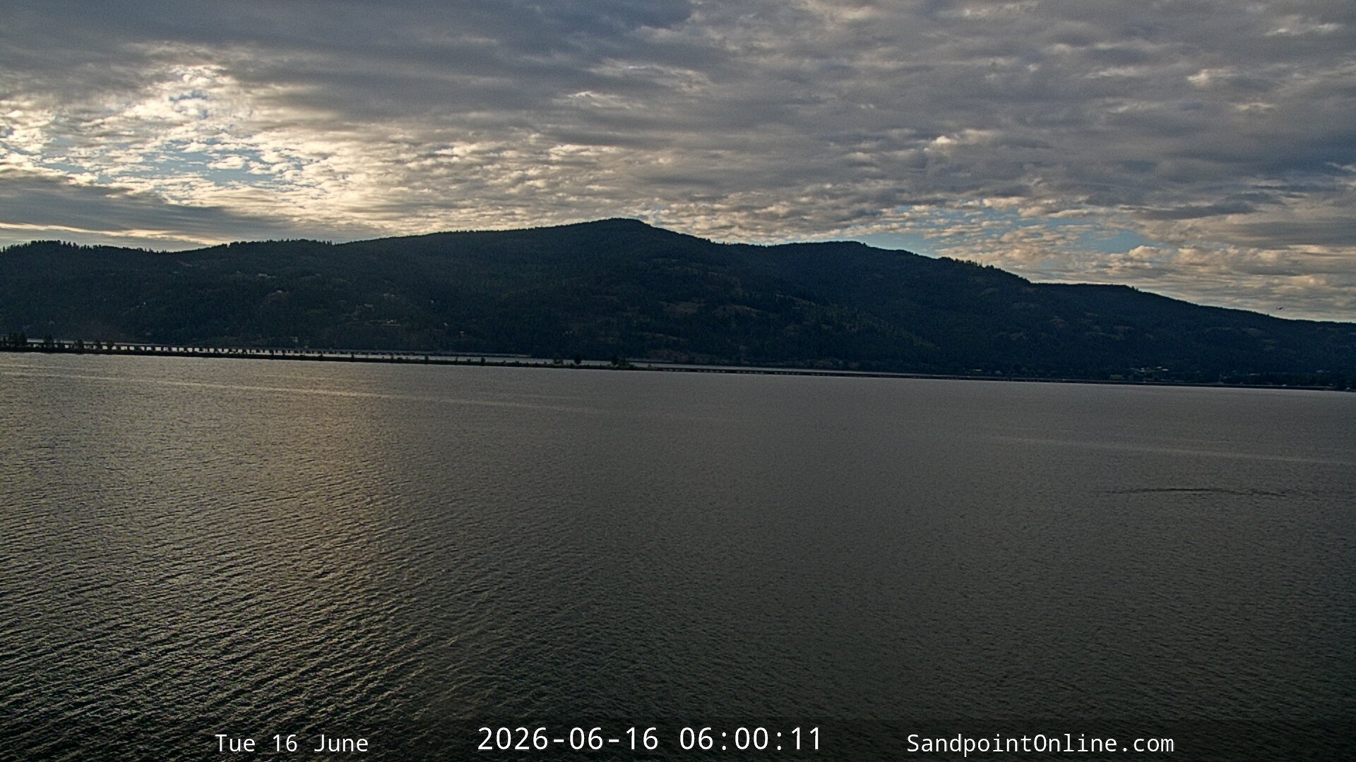 time-lapse frame, Sandpoint Online - Long Bridge webcam