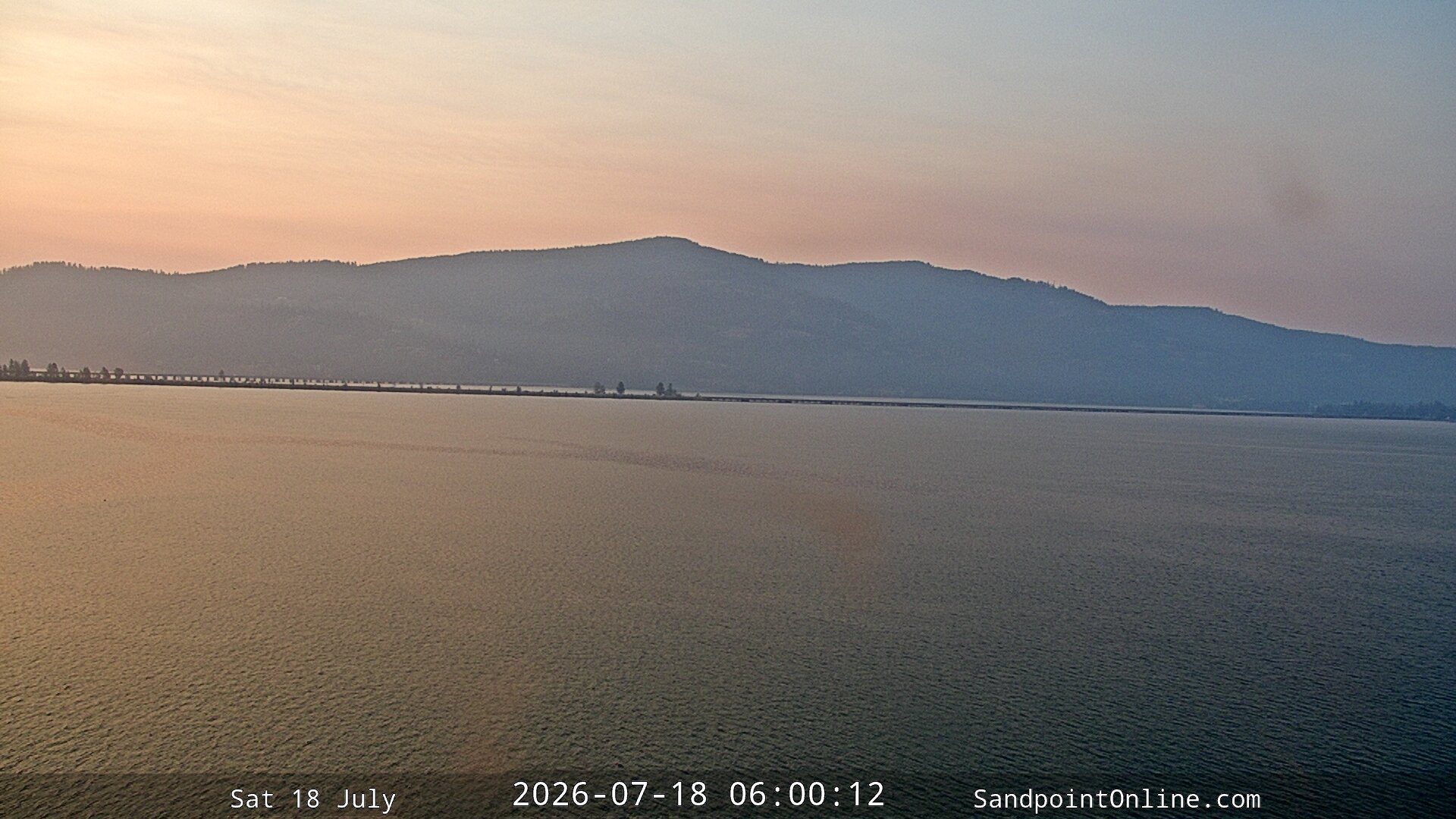 time-lapse frame, Sandpoint Online - Long Bridge webcam