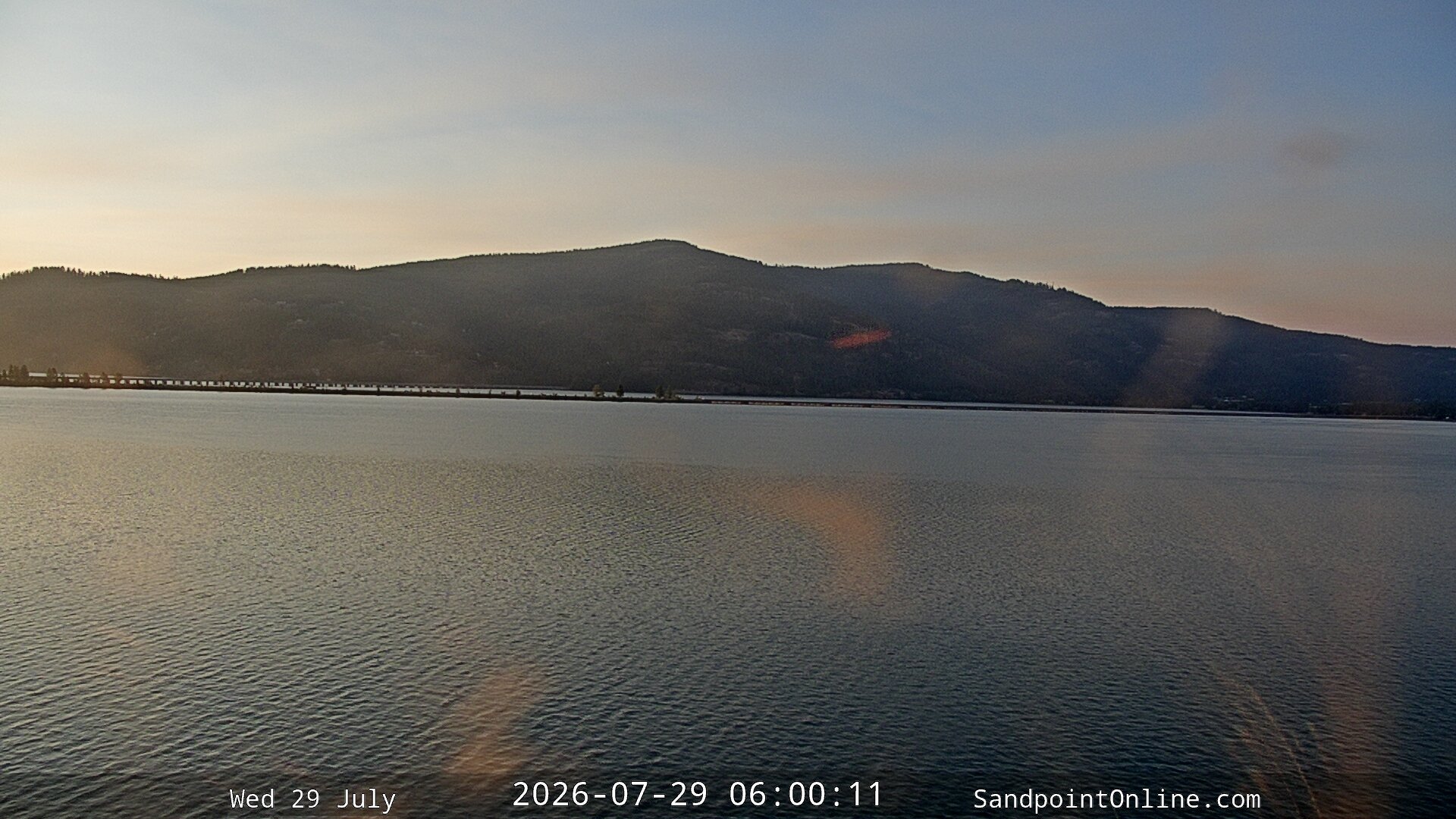 time-lapse frame, Sandpoint Online - Long Bridge webcam