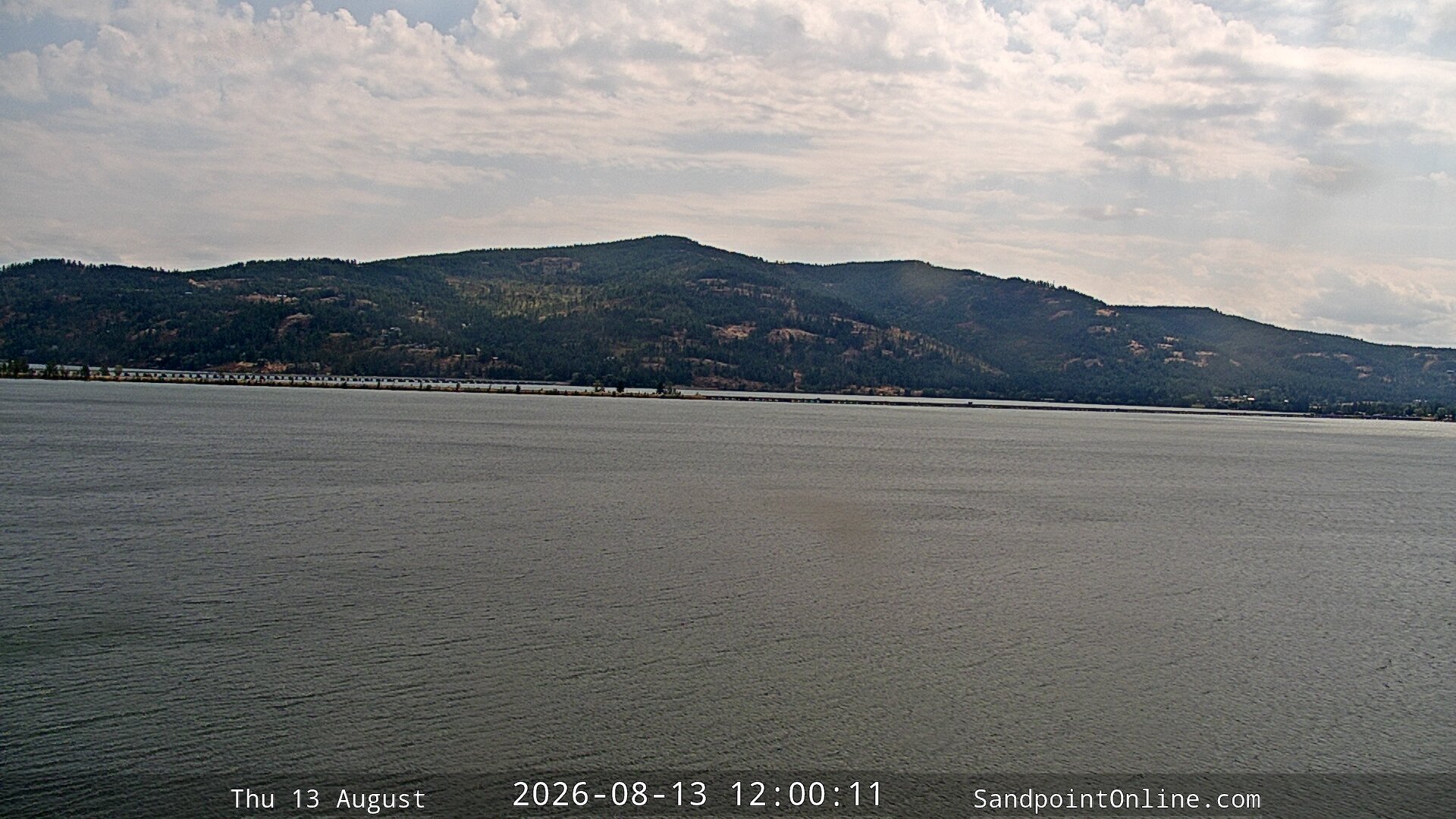 view from Sandpoint Online - Long Bridge on 2026-08-13