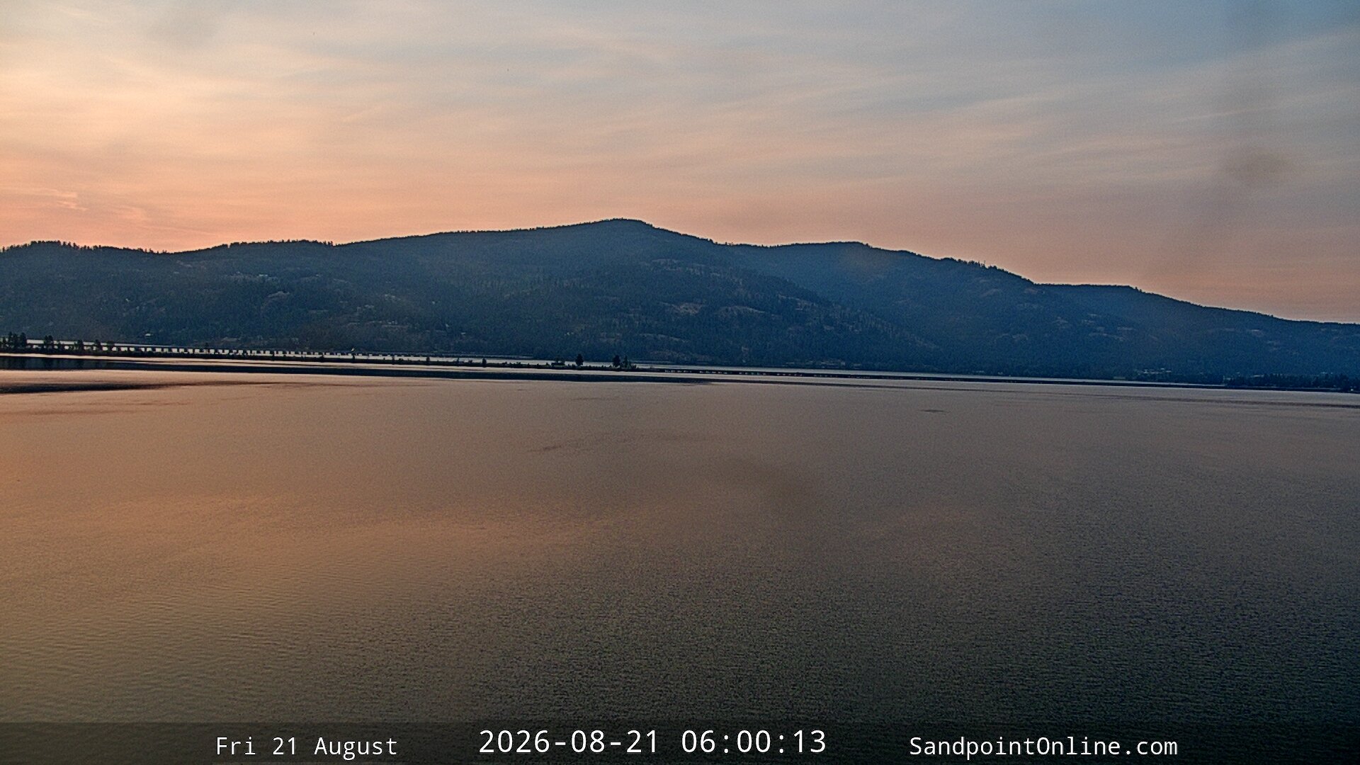 time-lapse frame, Sandpoint Online - Long Bridge webcam