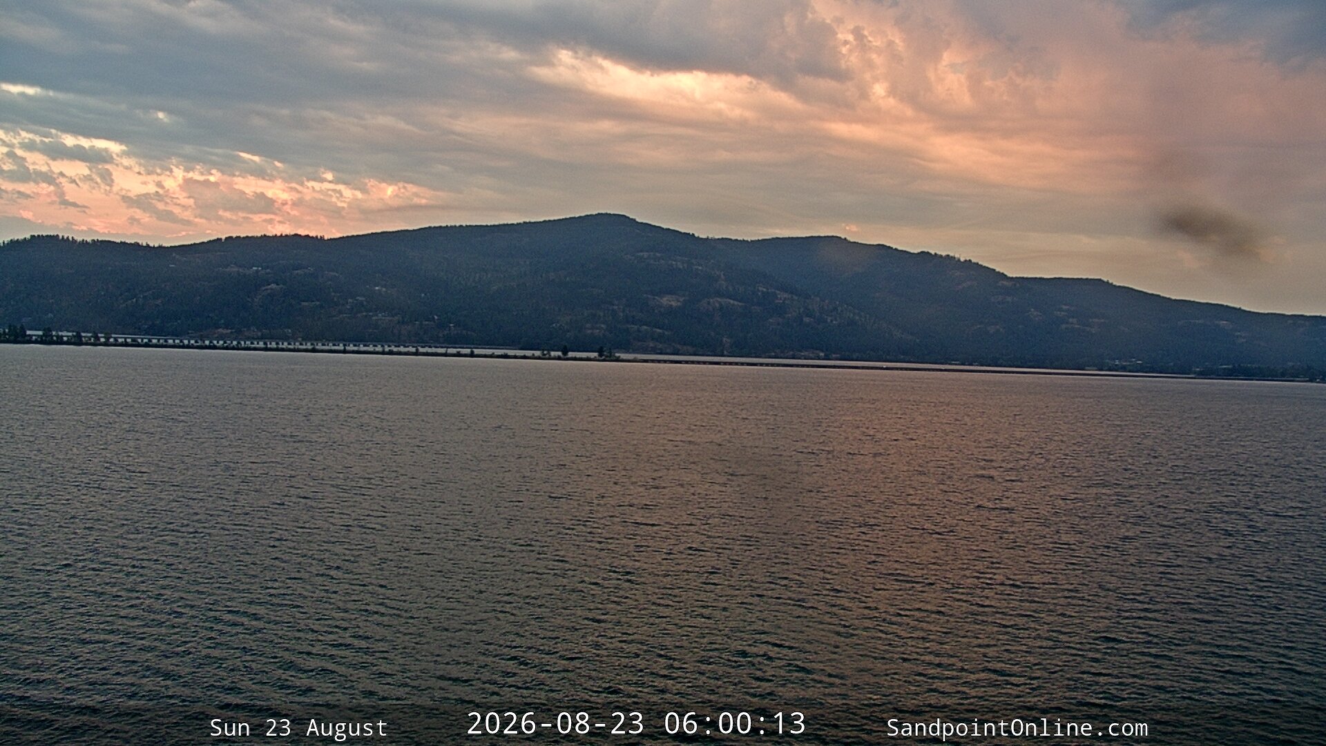 time-lapse frame, Sandpoint Online - Long Bridge webcam