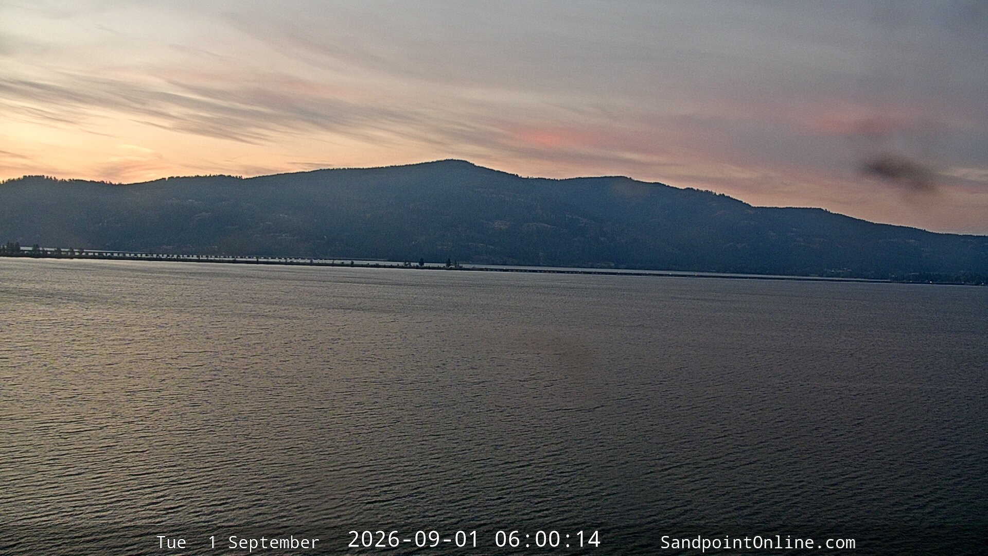time-lapse frame, Sandpoint Online - Long Bridge webcam