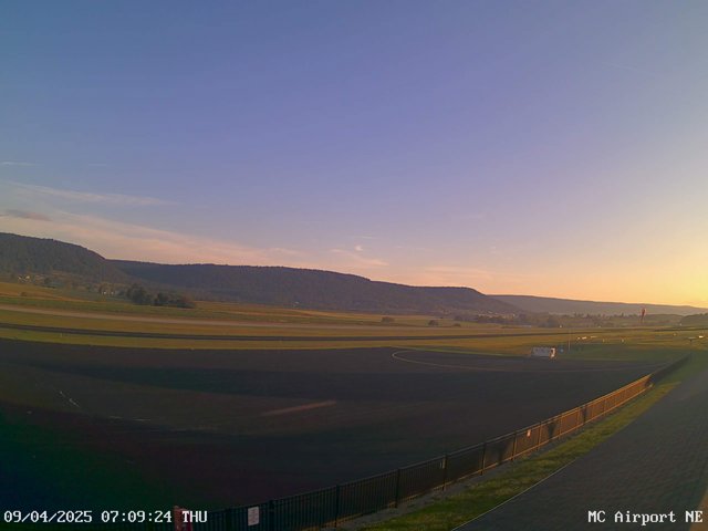 time-lapse frame, Mifflin County Airport (east) webcam