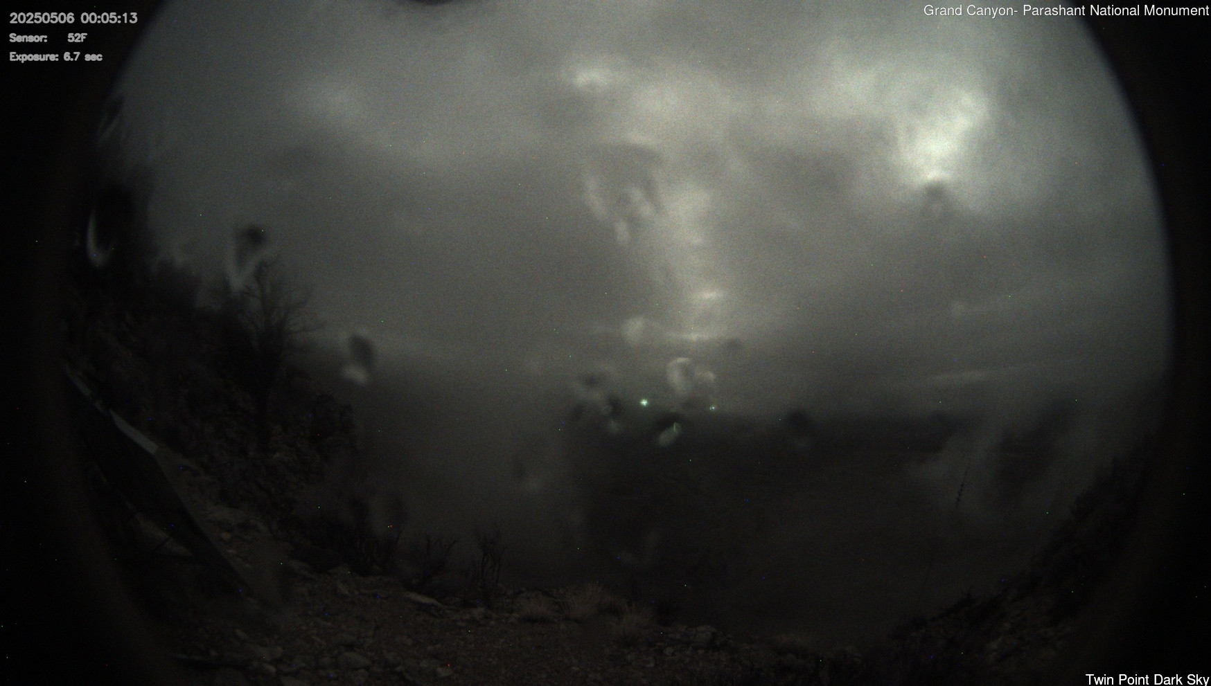 time-lapse frame, Twin Point - Dark Sky webcam
