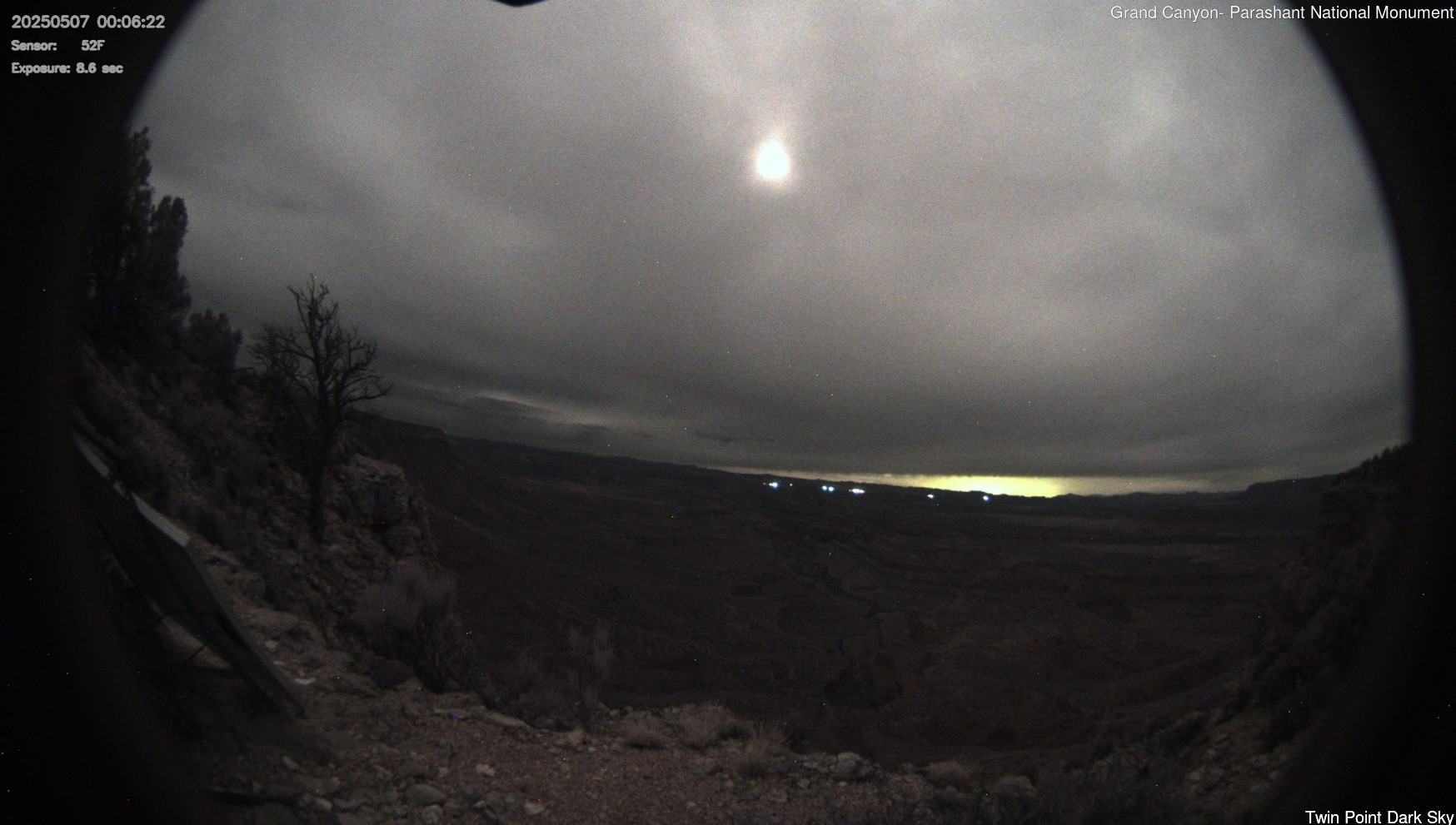time-lapse frame, Twin Point - Dark Sky webcam