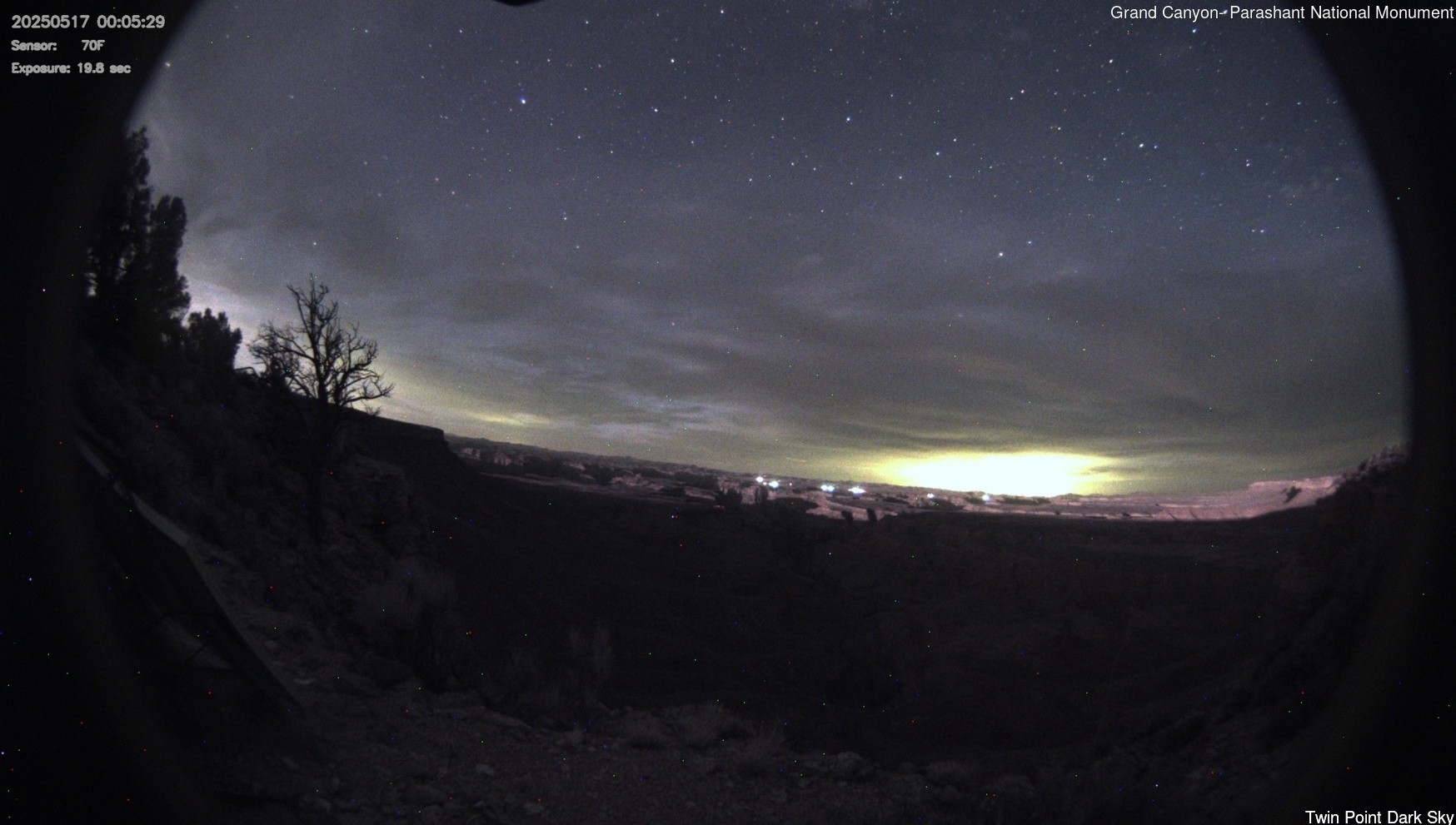 time-lapse frame, Twin Point - Dark Sky webcam