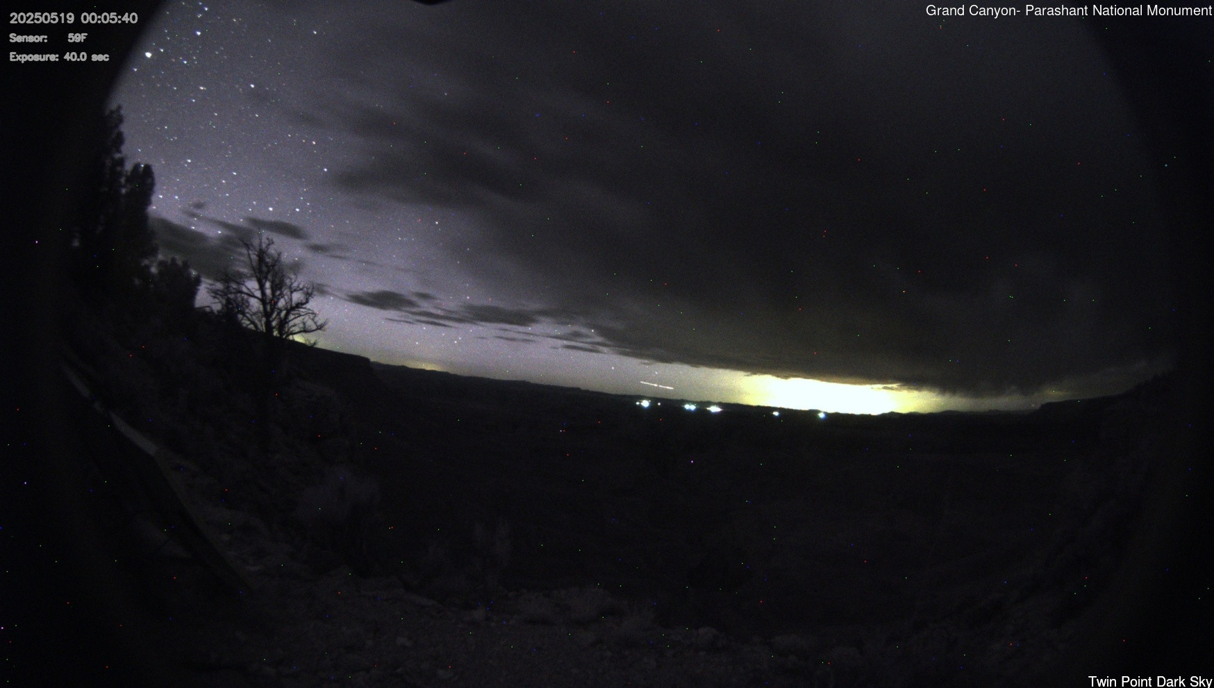 time-lapse frame, Twin Point - Dark Sky webcam