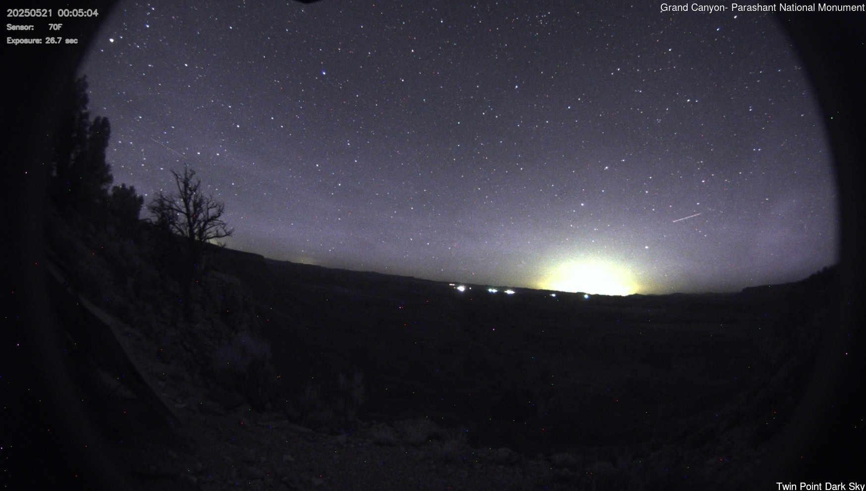 time-lapse frame, Twin Point - Dark Sky webcam