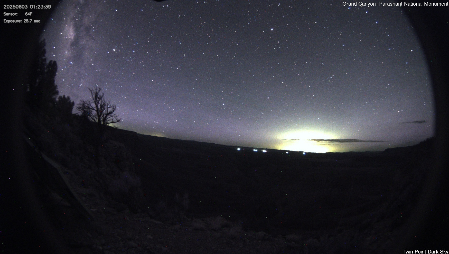 time-lapse frame, Twin Point - Dark Sky webcam