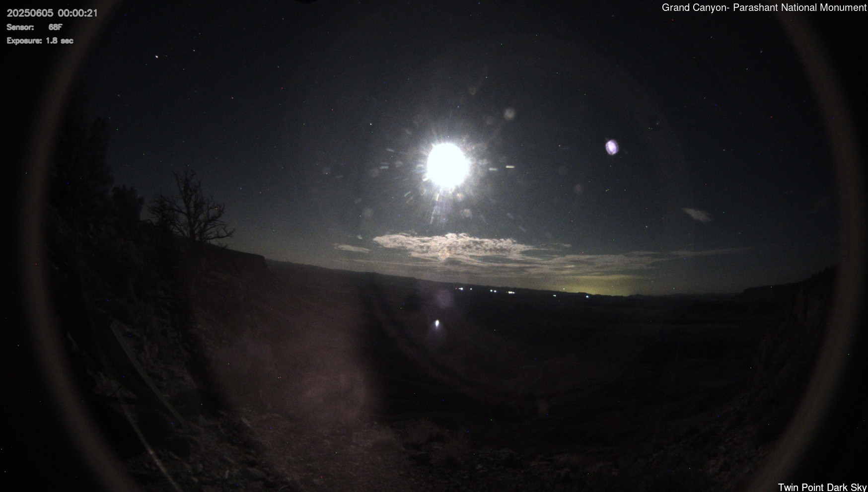 time-lapse frame, Twin Point - Dark Sky webcam