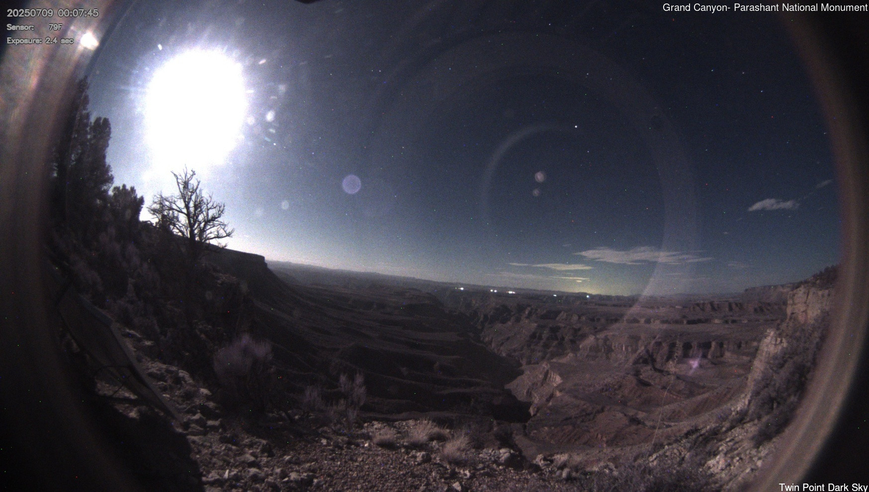 time-lapse frame, Twin Point - Dark Sky webcam