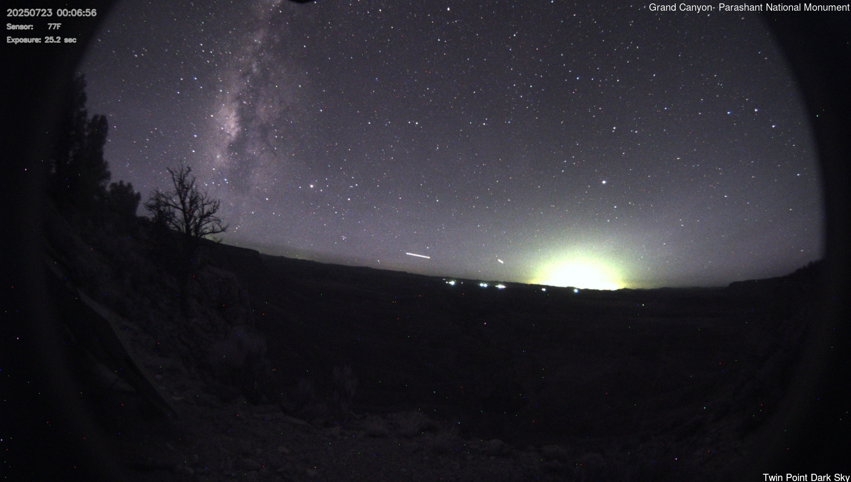 time-lapse frame, Twin Point - Dark Sky webcam