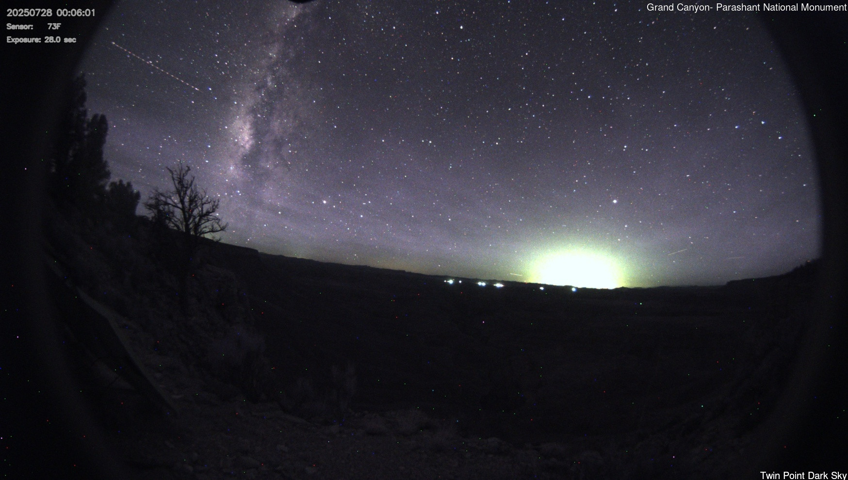 time-lapse frame, Twin Point - Dark Sky webcam