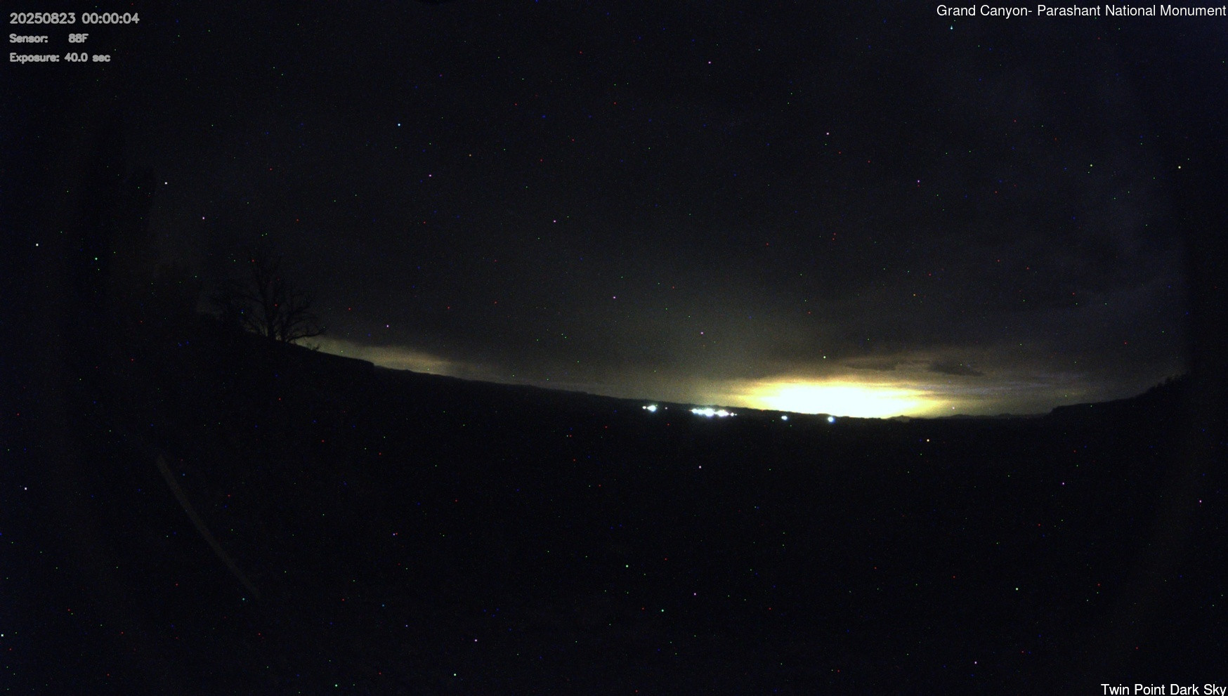 time-lapse frame, Twin Point - Dark Sky webcam
