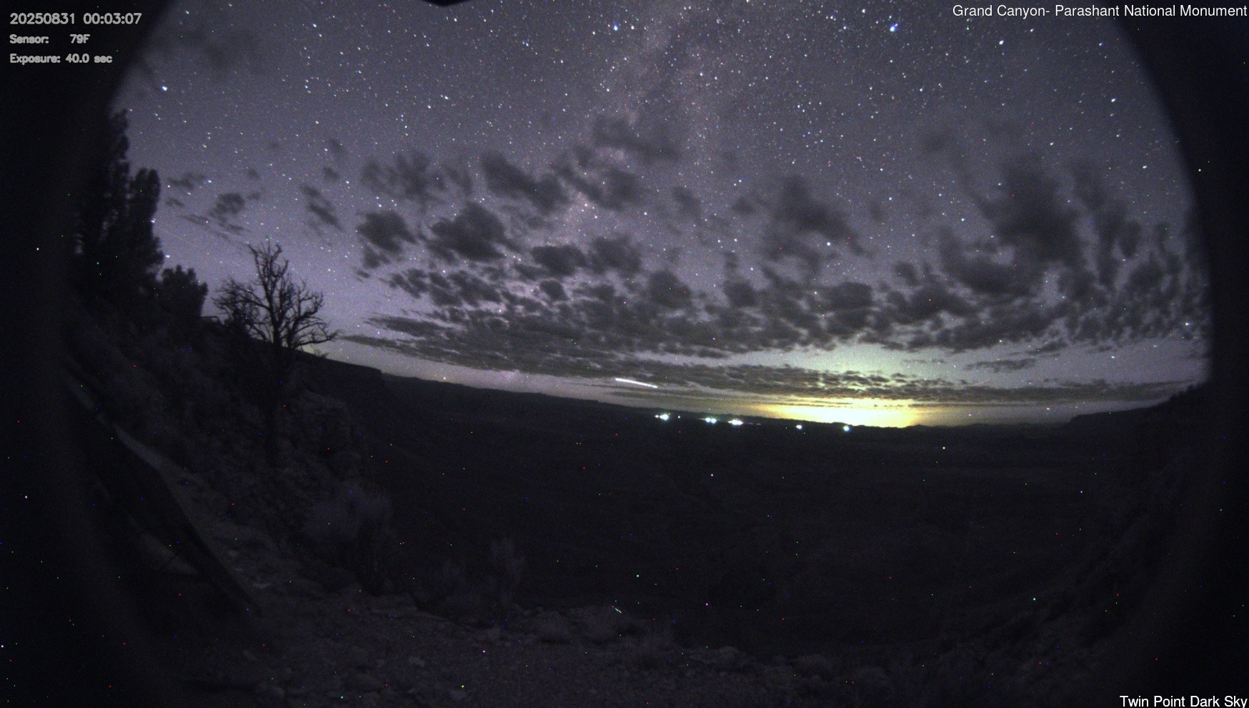 time-lapse frame, Twin Point - Dark Sky webcam