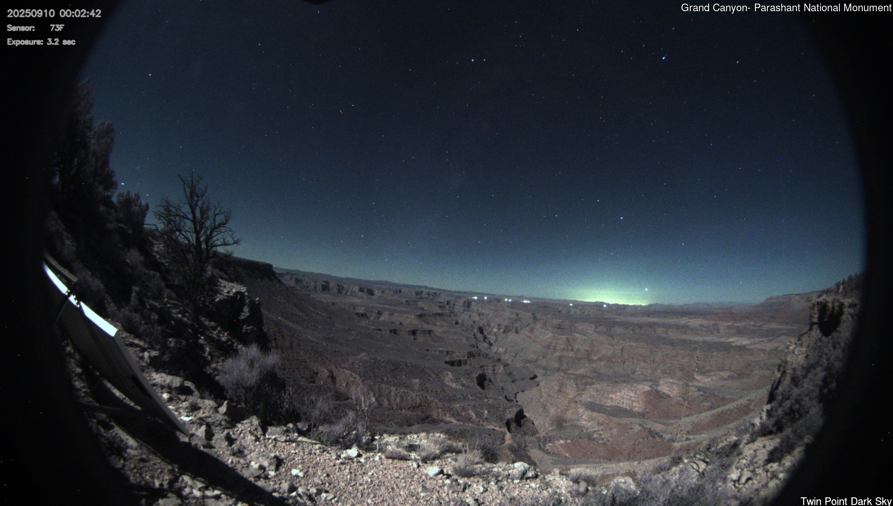 time-lapse frame, Twin Point - Dark Sky webcam