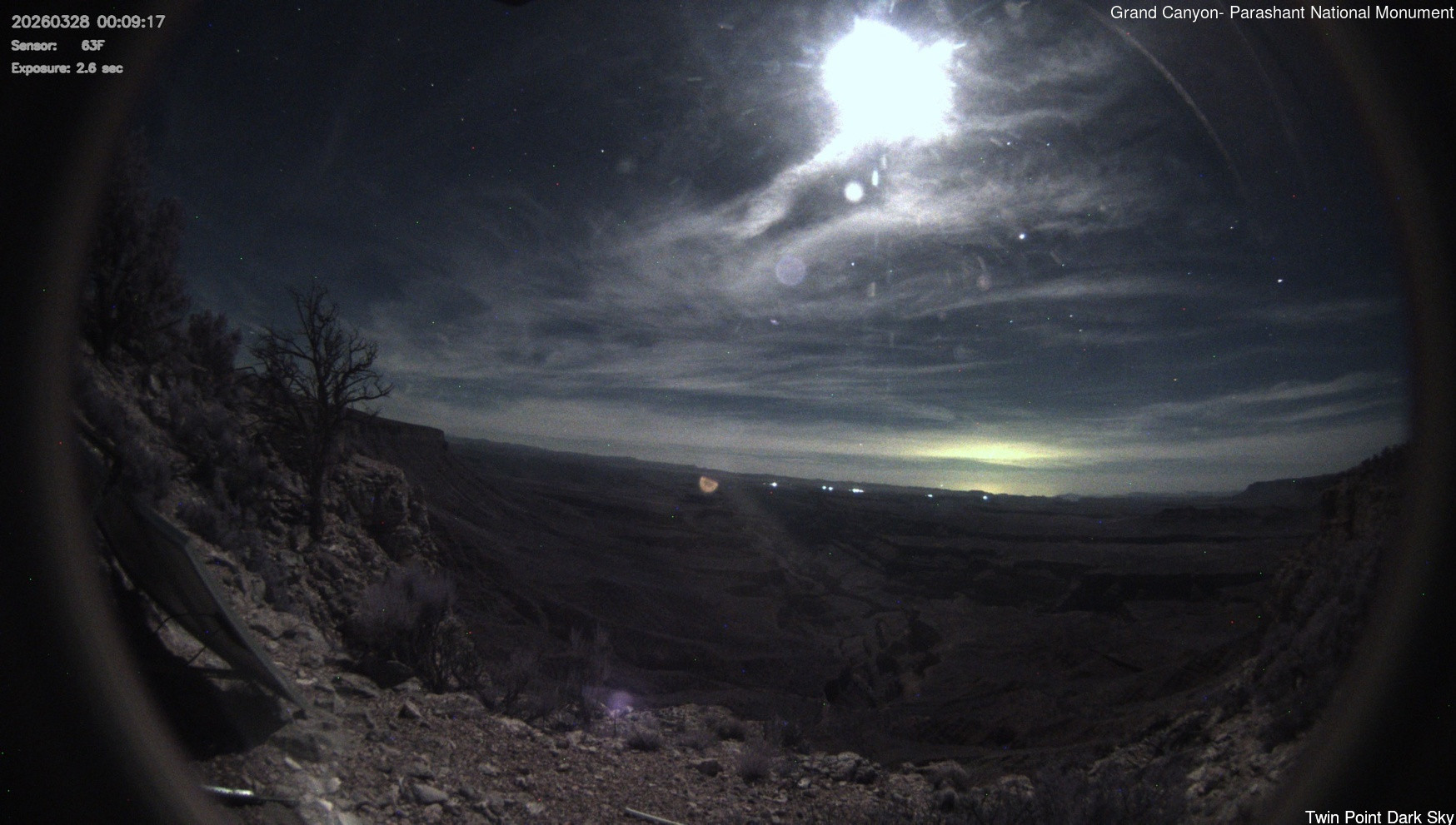 time-lapse frame, Twin Point - Dark Sky webcam