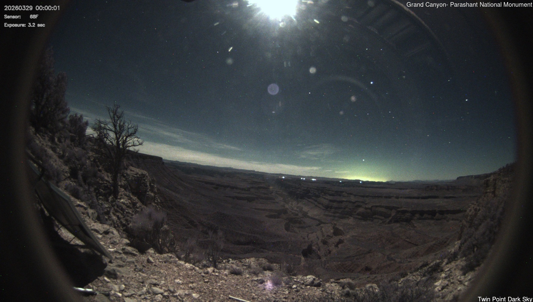time-lapse frame, Twin Point - Dark Sky webcam